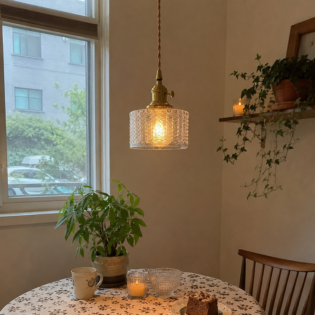 Aurelie | Cafe Glass Pendant