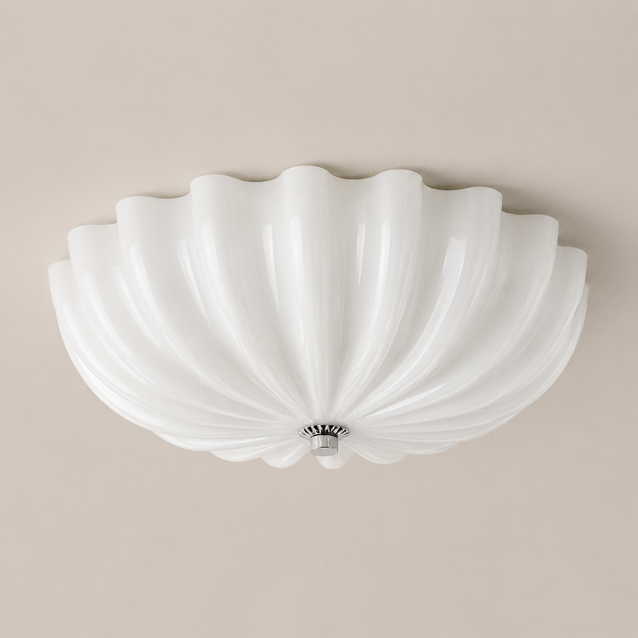 Seraphina | Cream Glass Ceiling Light