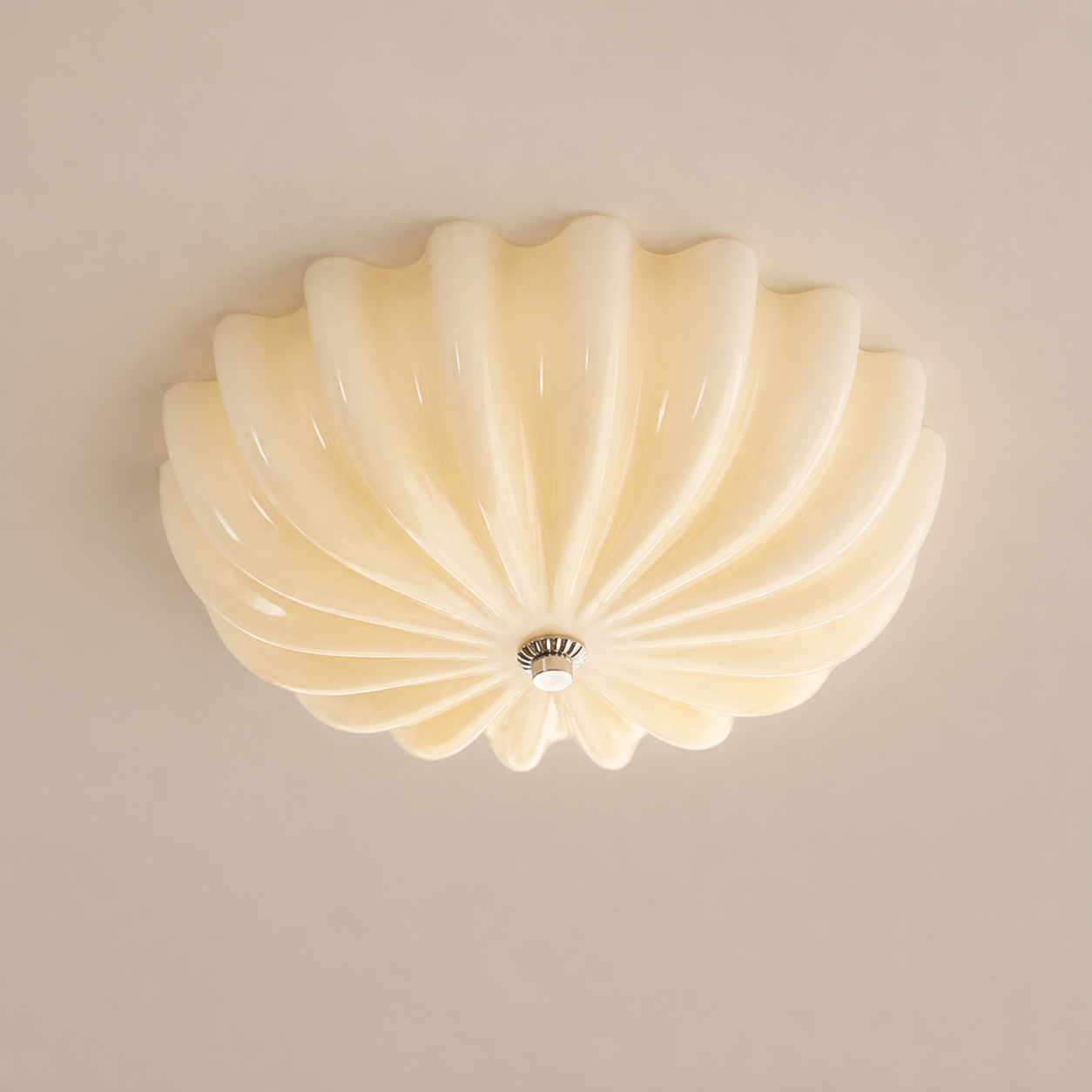 Seraphina | Cream Glass Ceiling Light
