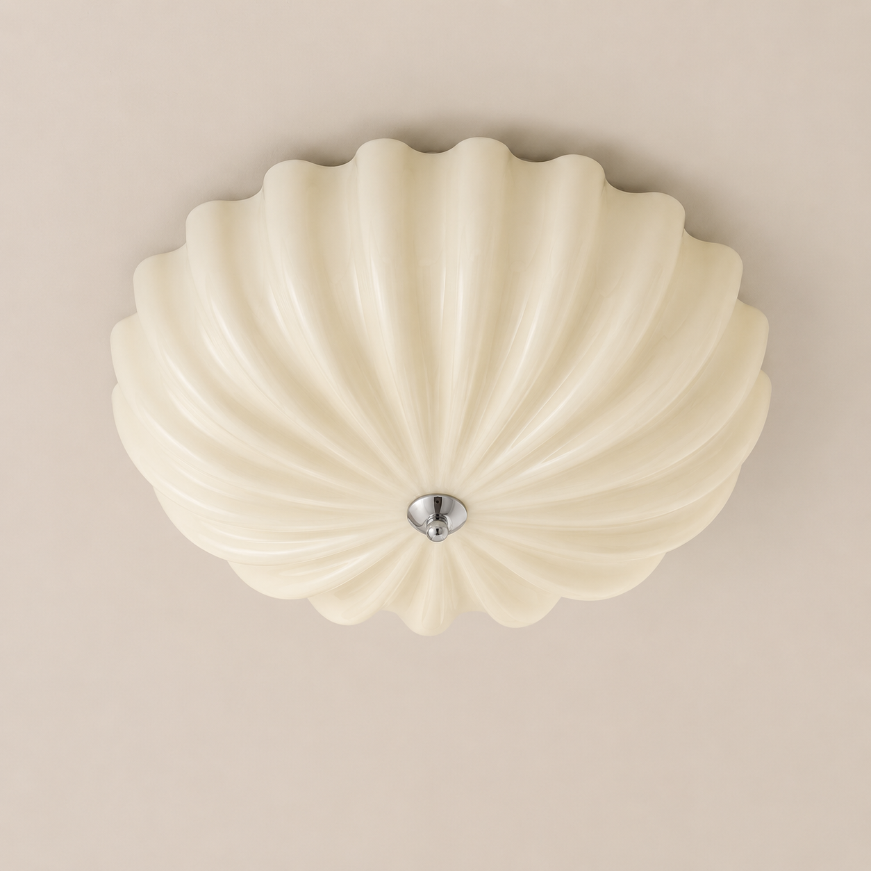 Seraphina | Cream Glass Ceiling Light