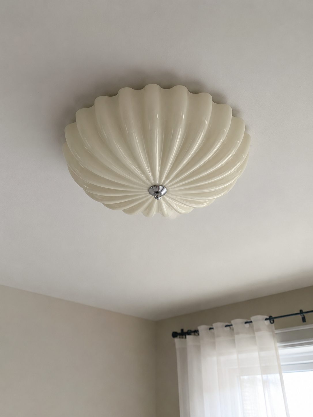 Seraphina | Cream Glass Ceiling Light