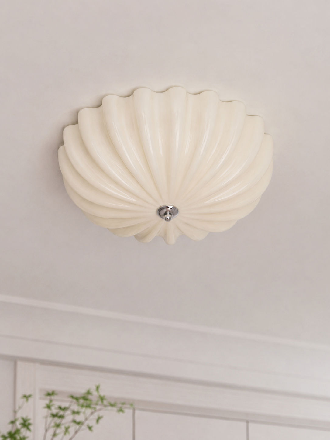 Seraphina | Cream Glass Ceiling Light
