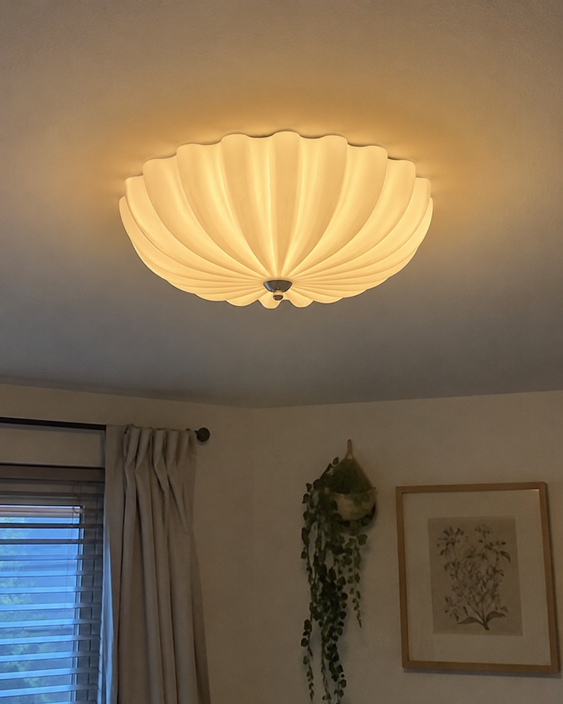 Seraphina | Cream Glass Ceiling Light