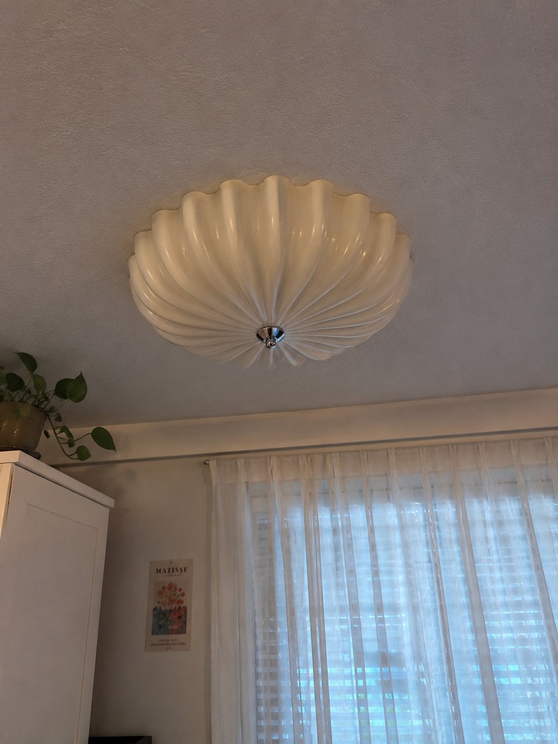 Seraphina | Cream Glass Ceiling Light