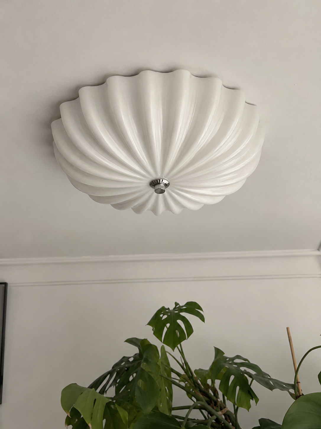 Seraphina | Cream Glass Ceiling Light
