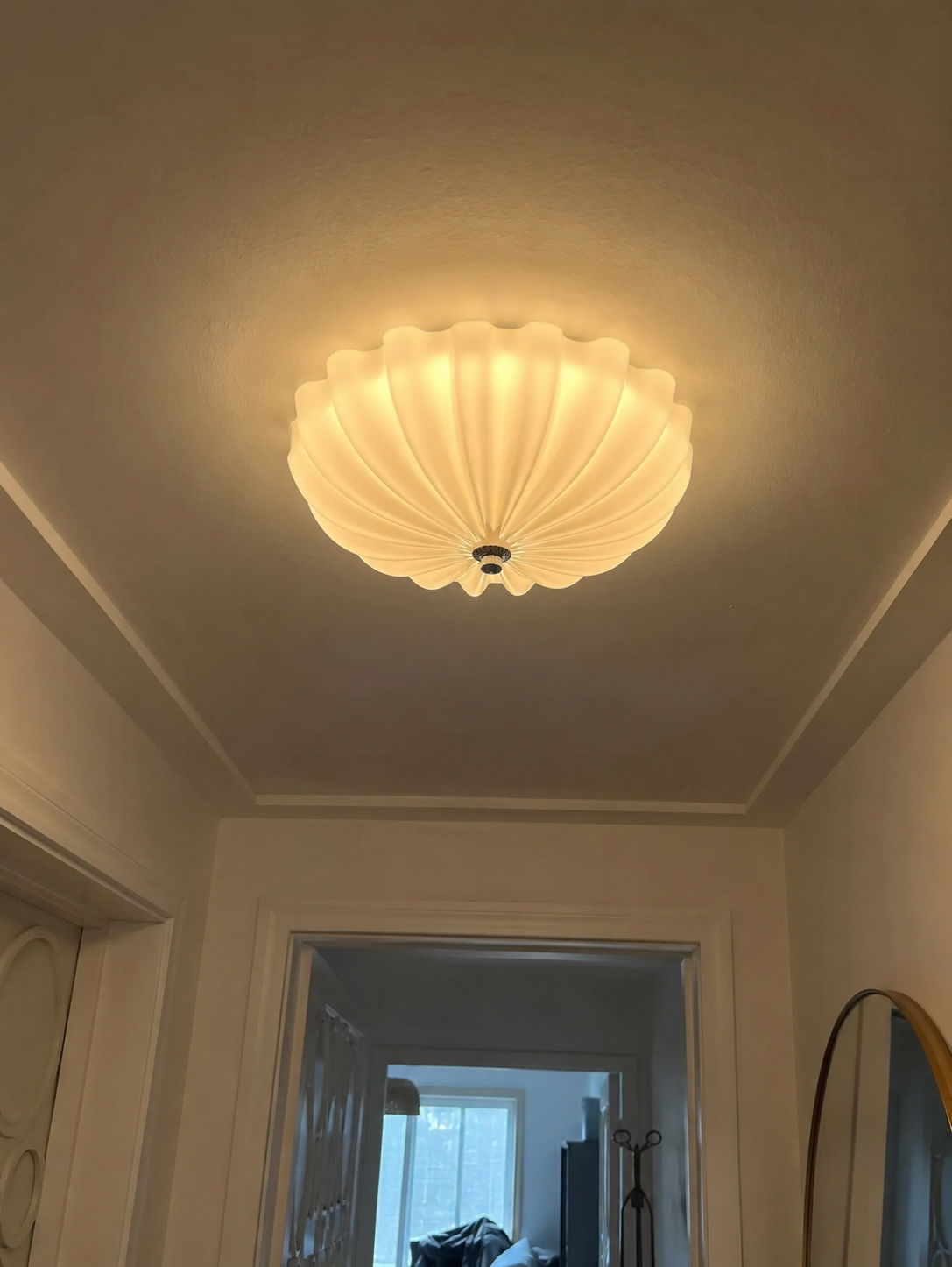 Seraphina | Cream Glass Ceiling Light