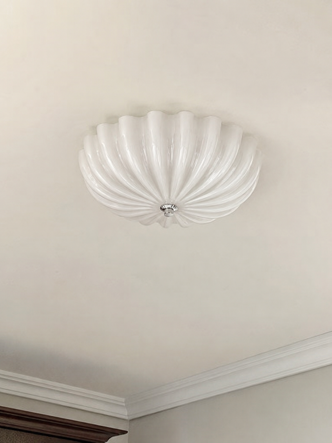 Seraphina | Cream Glass Ceiling Light