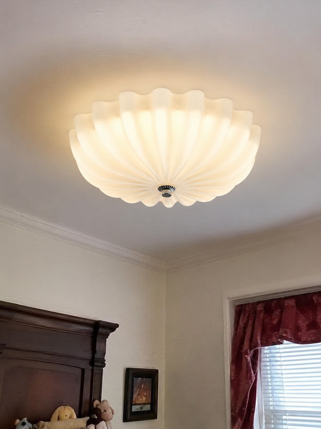 Seraphina | Cream Glass Ceiling Light