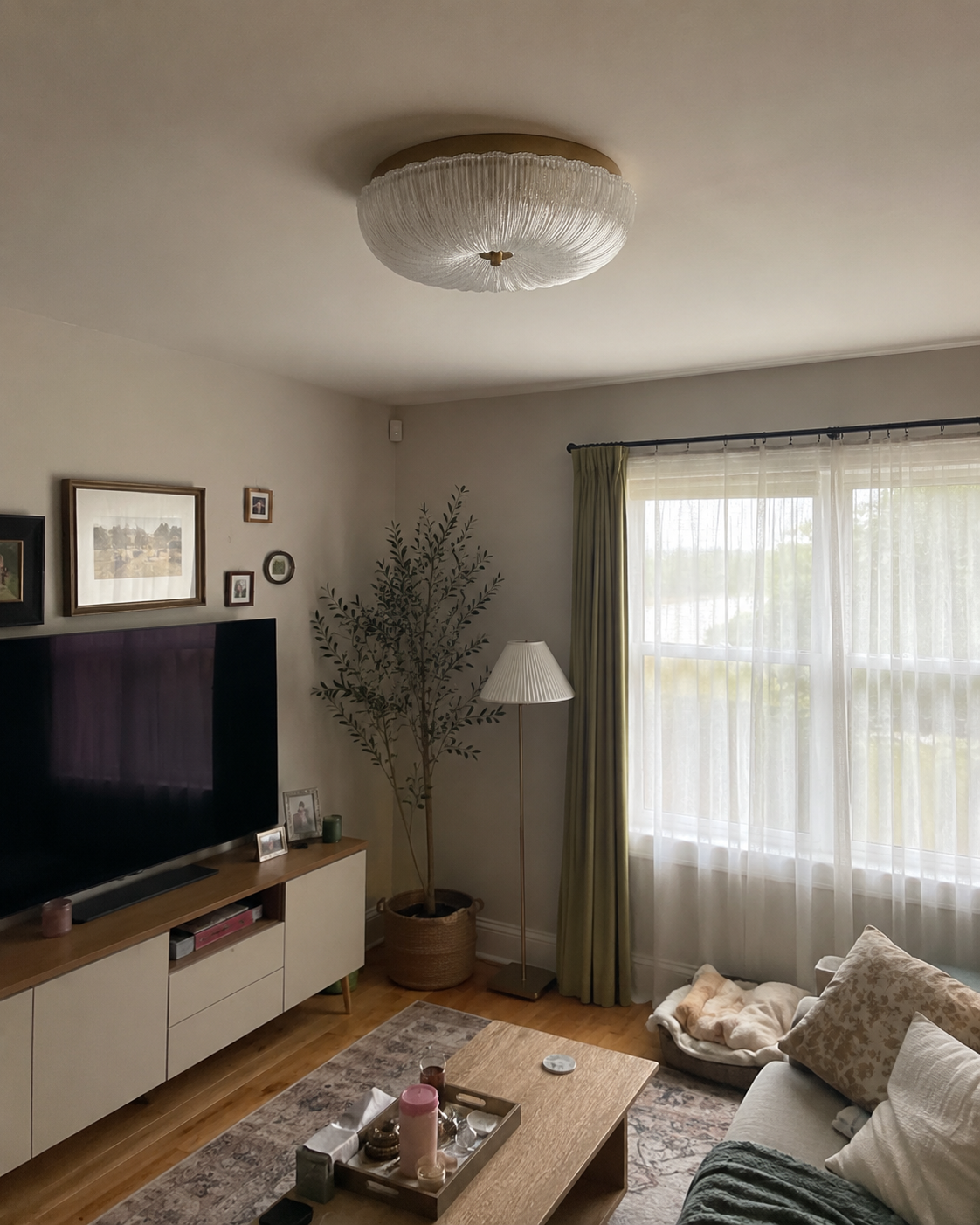 Rosalind | Ripple Edge Glass Ceiling Light