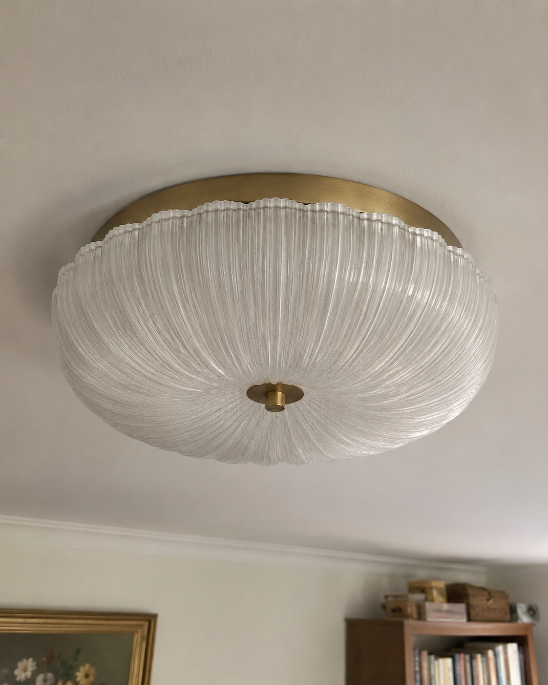 Rosalind | Ripple Edge Glass Ceiling Light