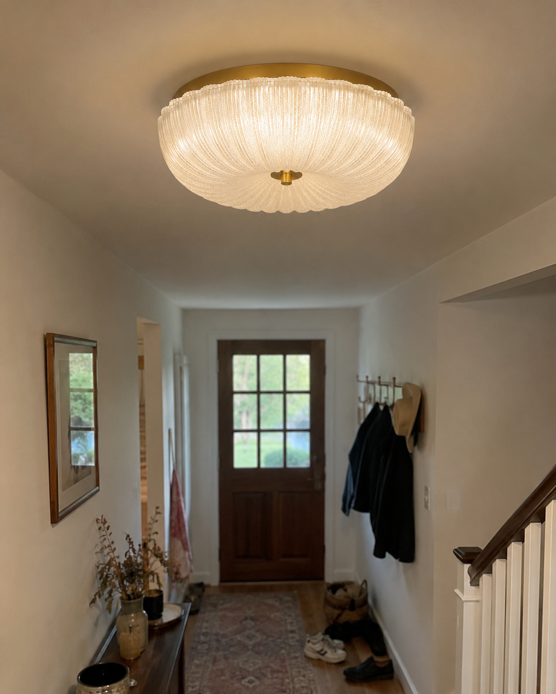 Rosalind | Ripple Edge Glass Ceiling Light