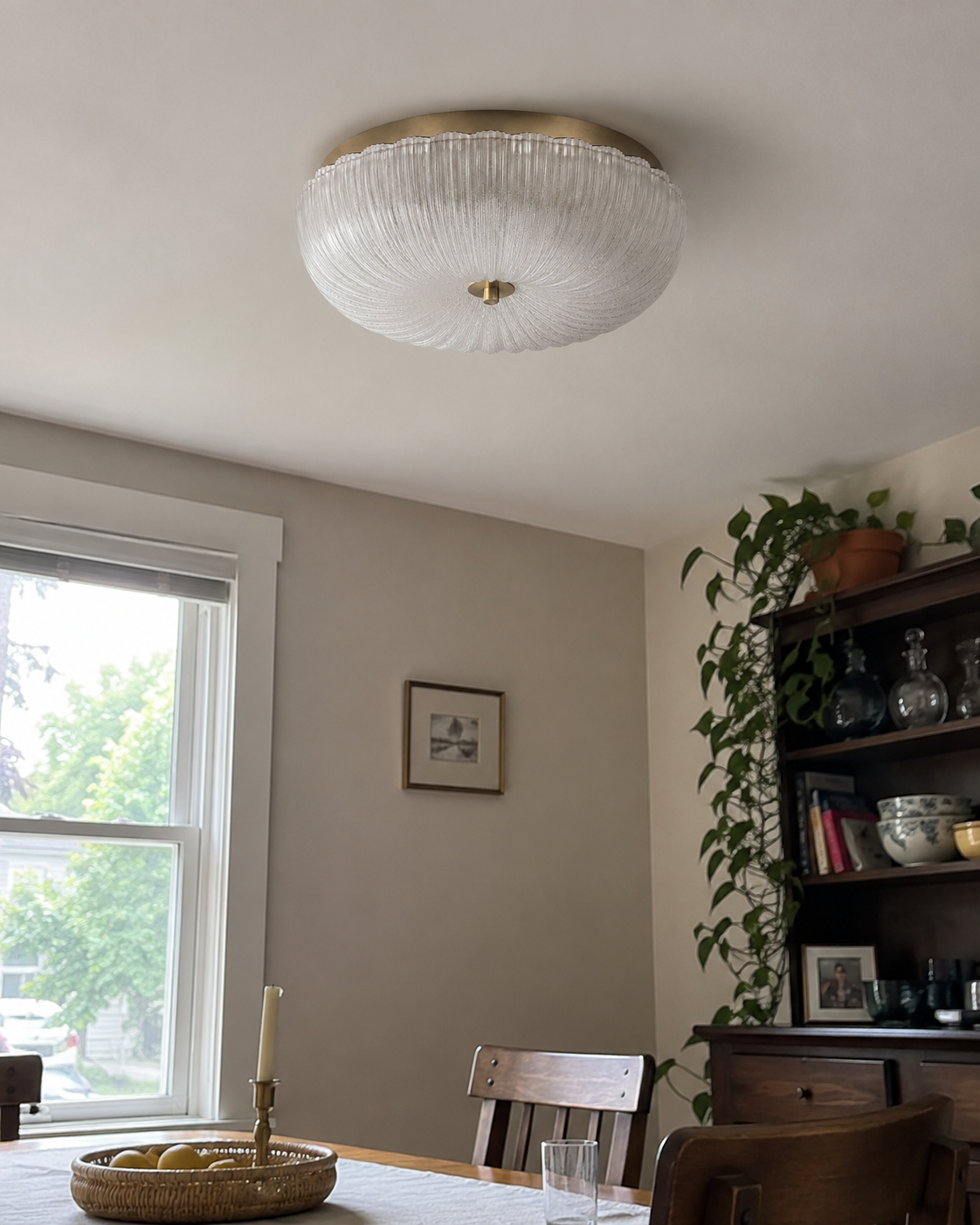 Rosalind | Ripple Edge Glass Ceiling Light