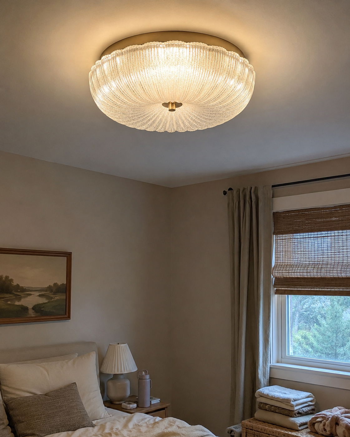 Rosalind | Ripple Edge Glass Ceiling Light