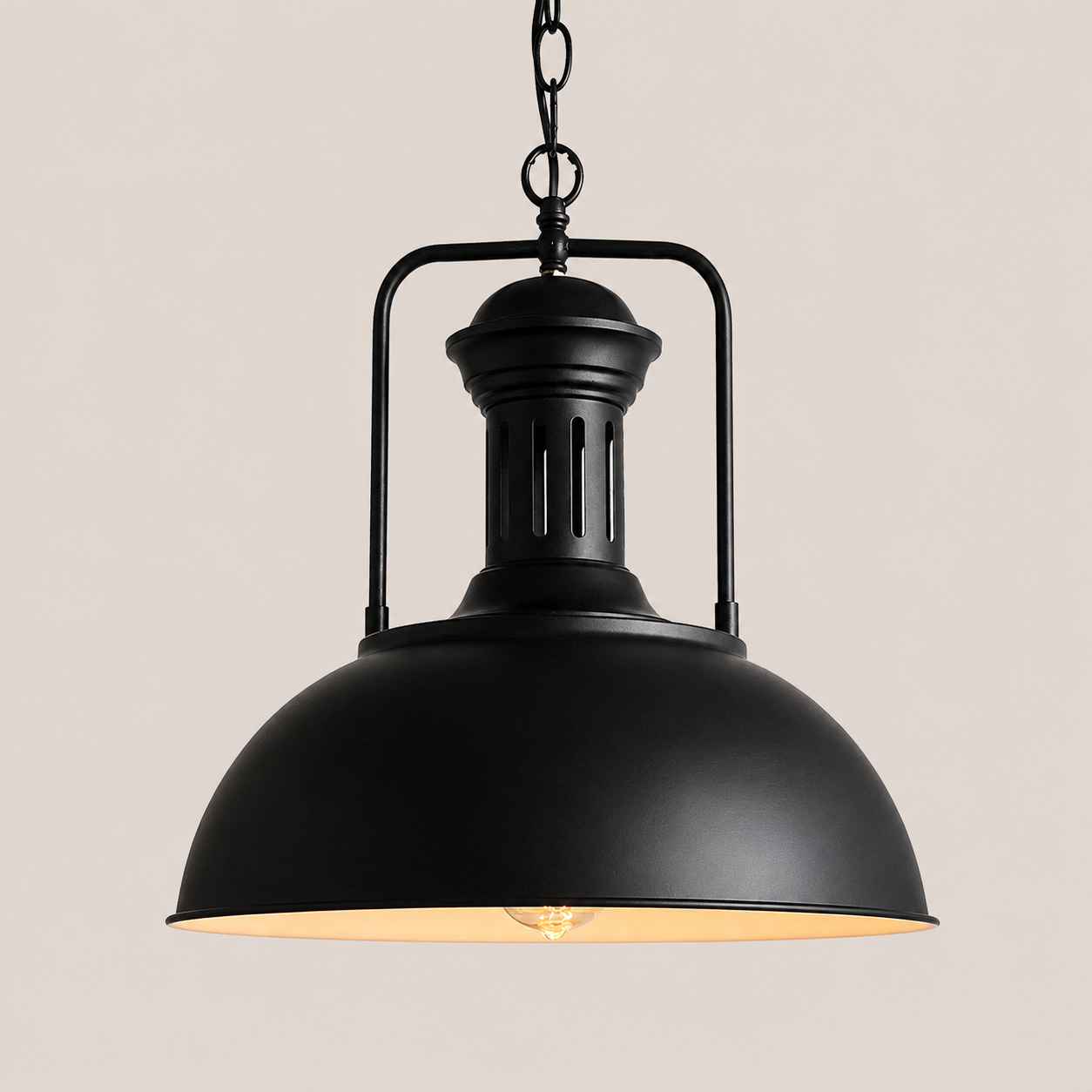Dexter | Wrought Iron Dome Pendant