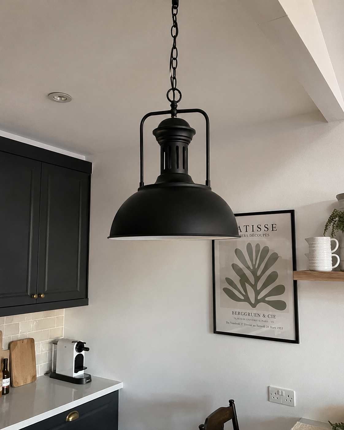 Dexter | Wrought Iron Dome Pendant
