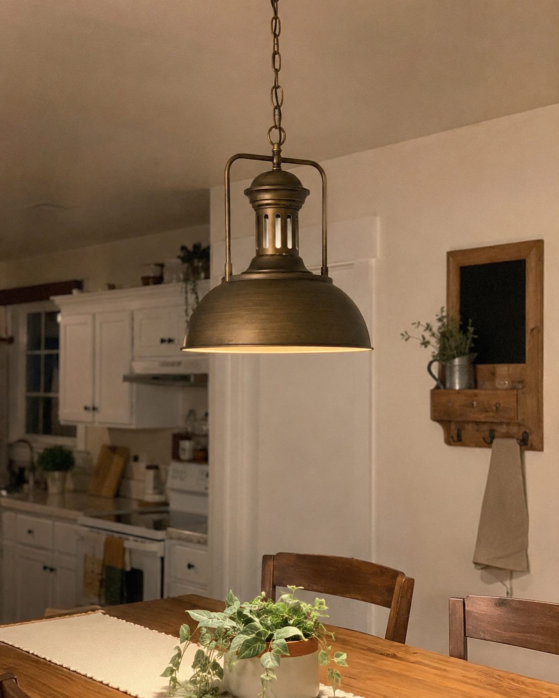 Dexter | Wrought Iron Dome Pendant