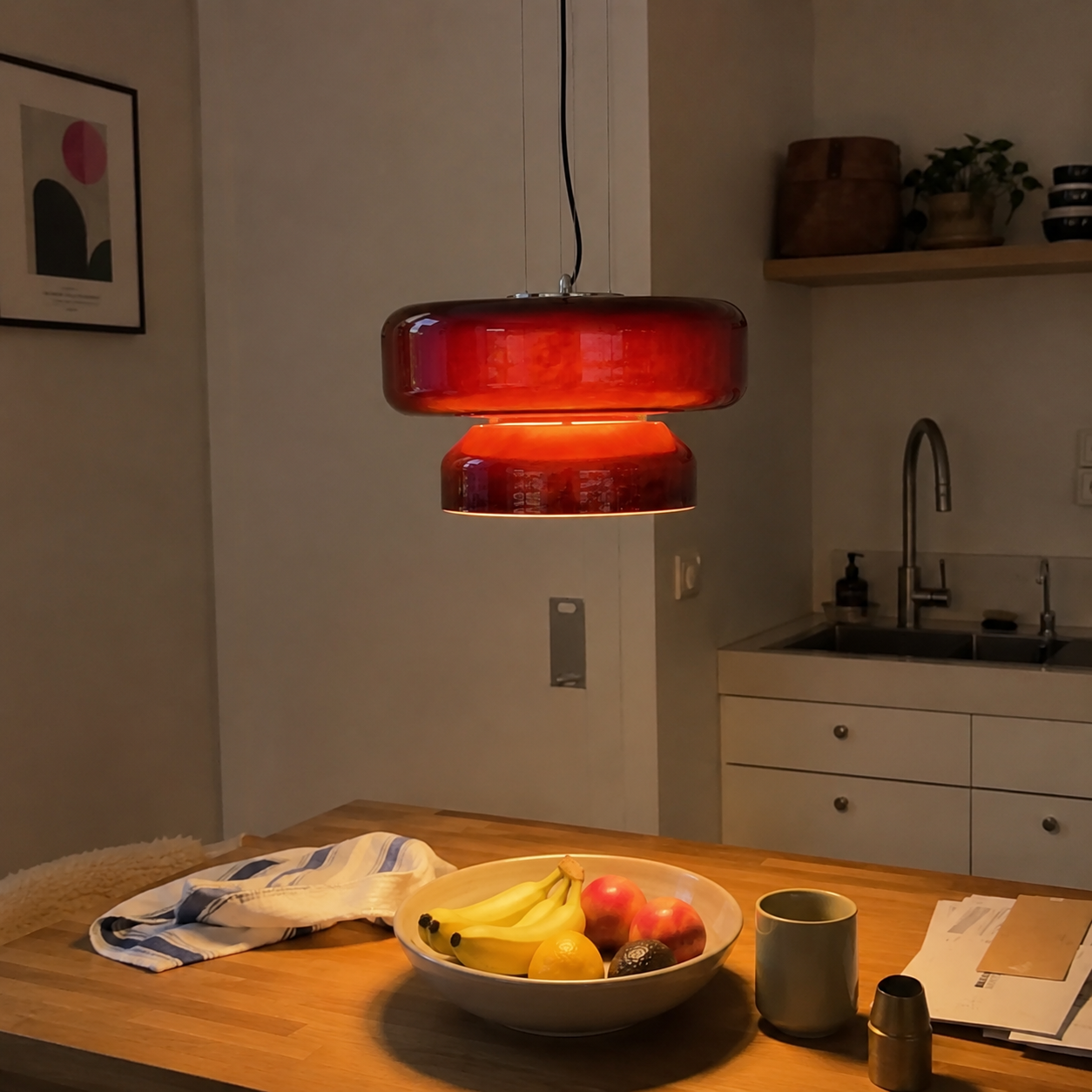 Odessa | Compartment Glass Pendant