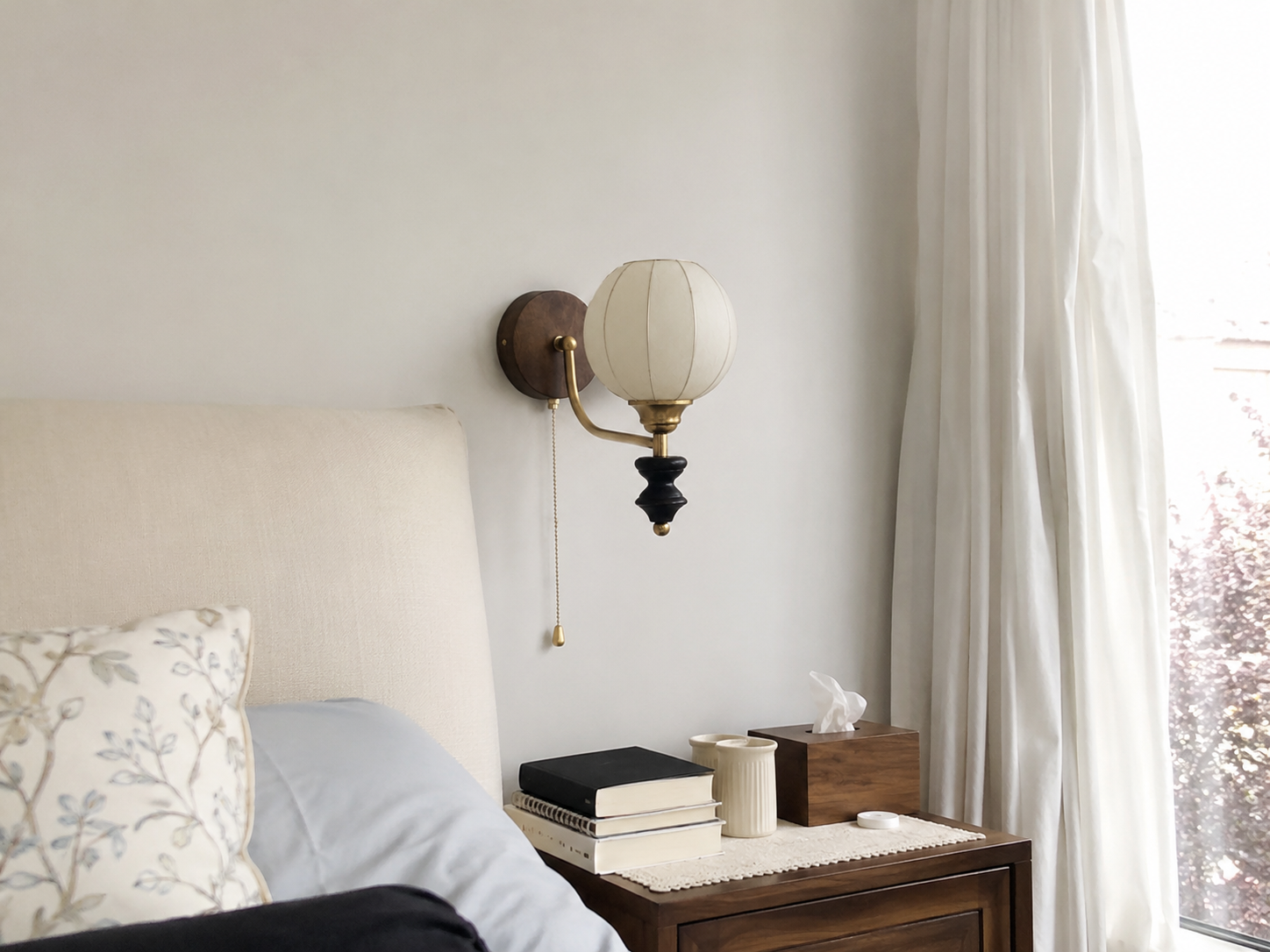Cordelia | Antique Glass Globe Wall Sconce