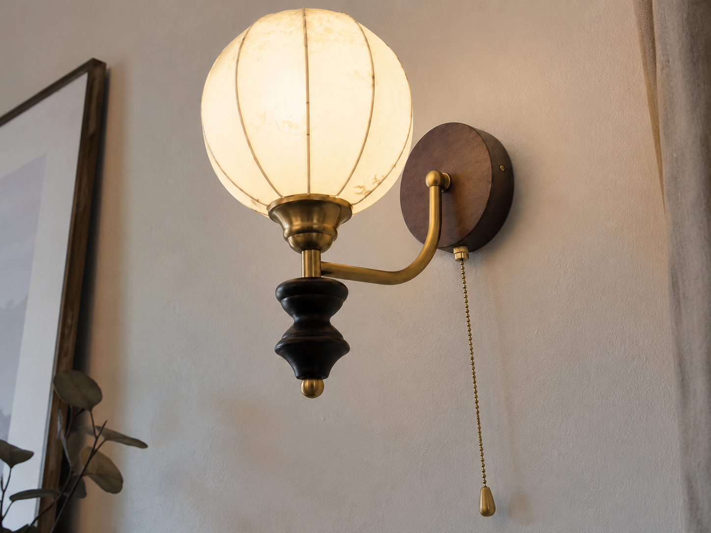Cordelia | Antique Glass Globe Wall Sconce