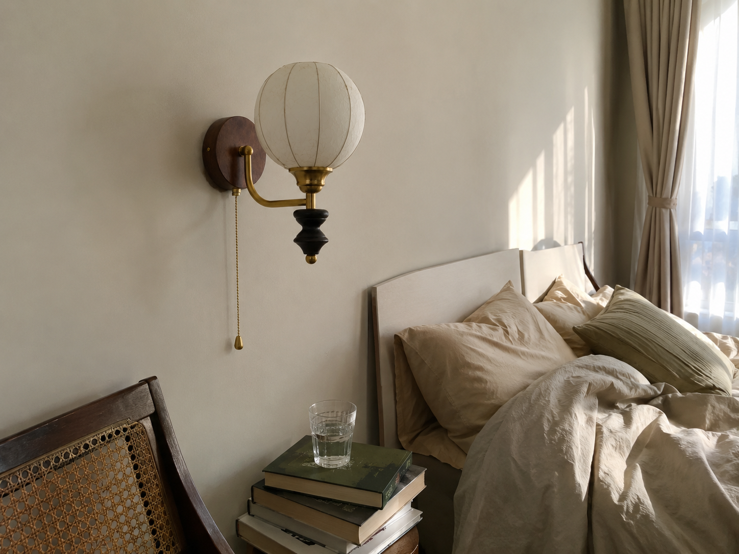 Cordelia | Antique Glass Globe Wall Sconce