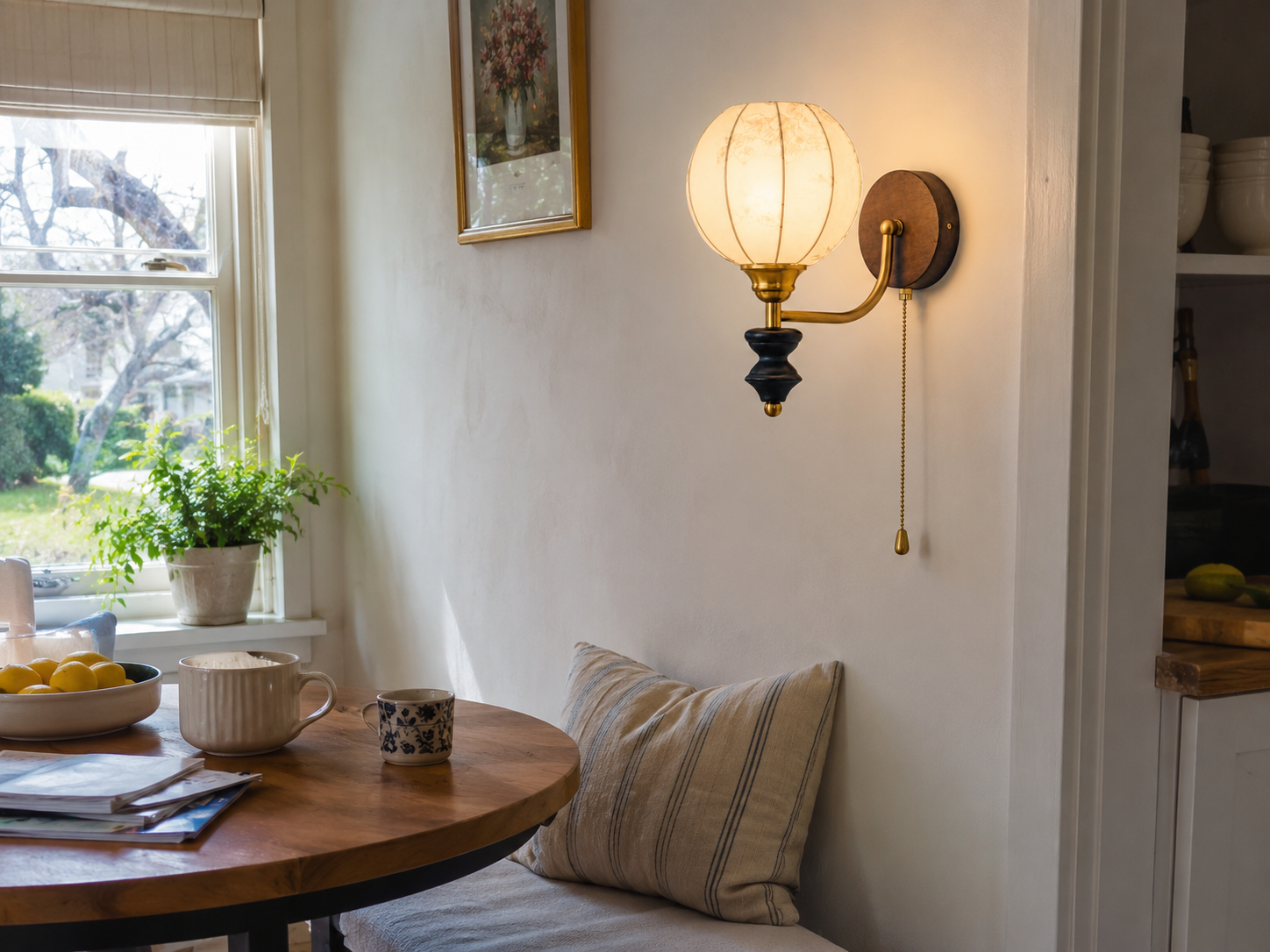 Cordelia | Antique Glass Globe Wall Sconce