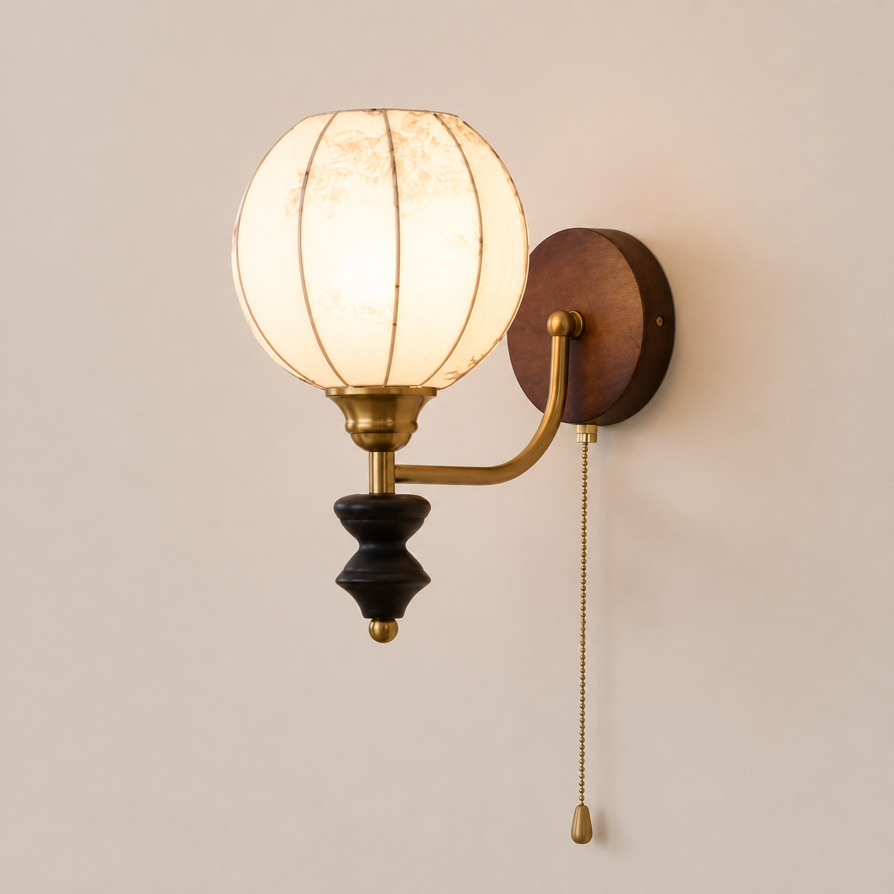 Cordelia | Antique Glass Globe Wall Sconce