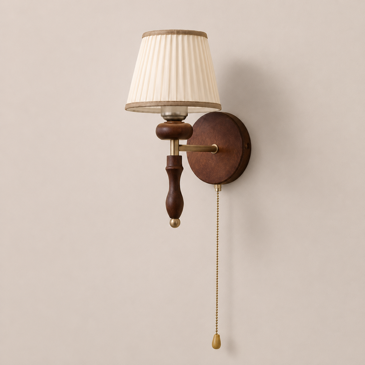 Desmond | Pleated Fabric Wall Sconce