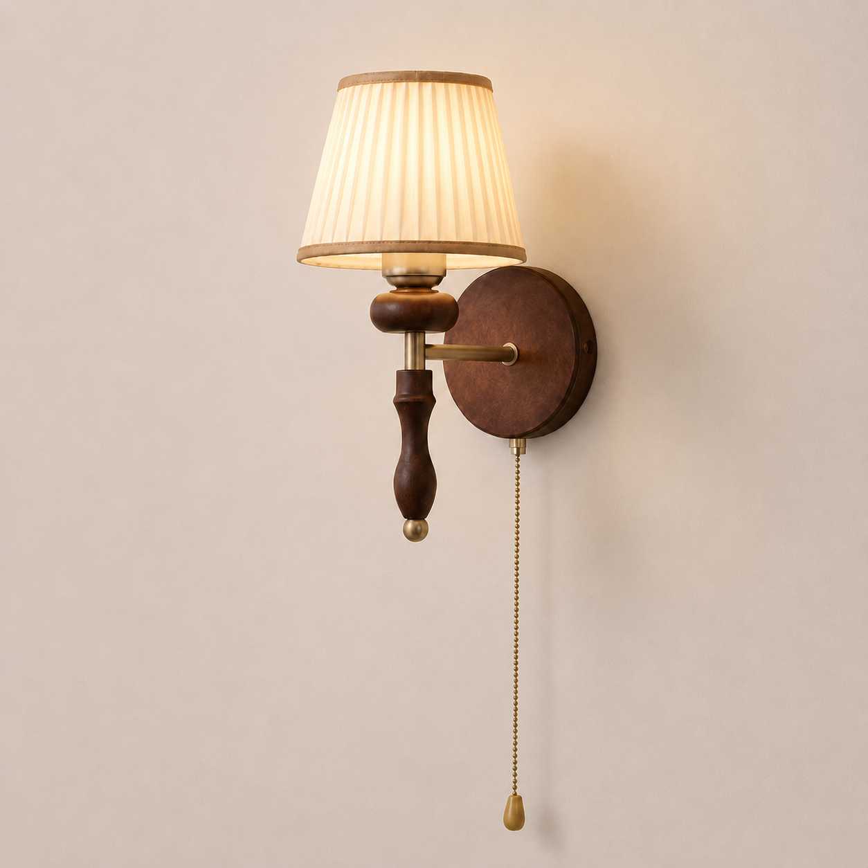 Desmond | Pleated Fabric Wall Sconce