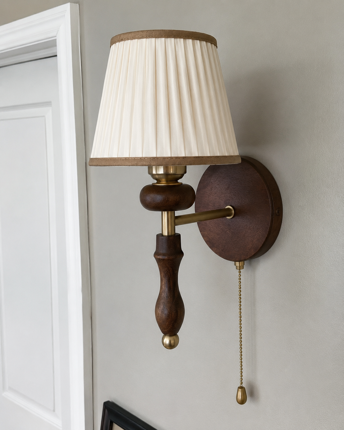Desmond | Pleated Fabric Wall Sconce