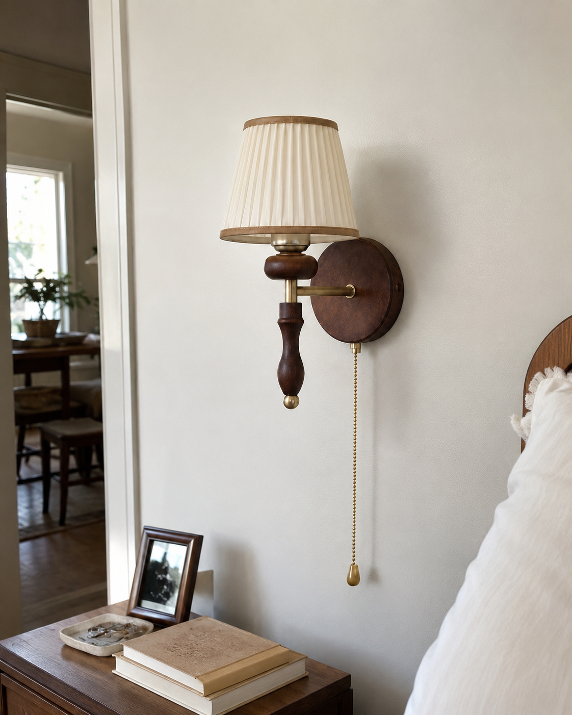 Desmond | Pleated Fabric Wall Sconce