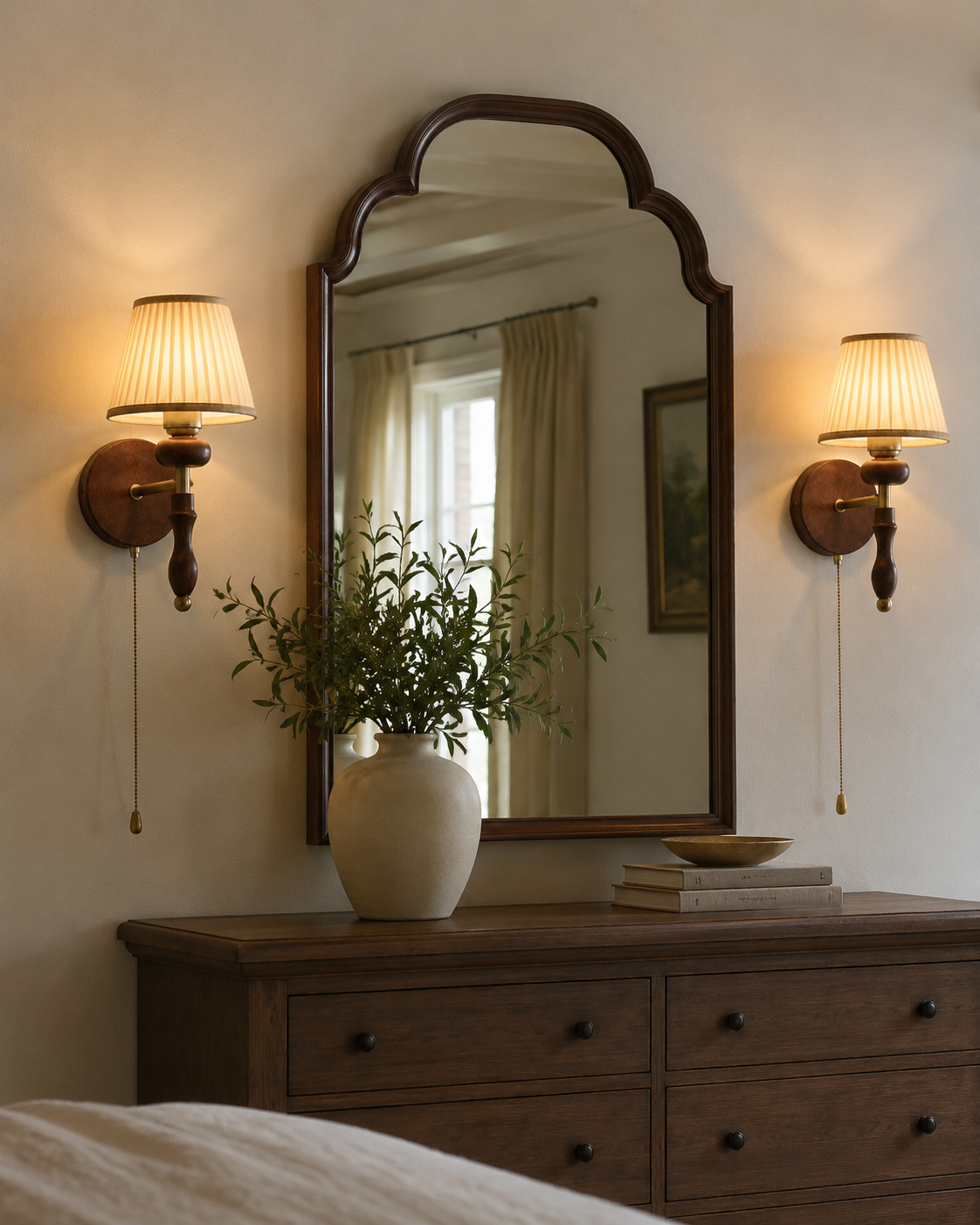Desmond | Pleated Fabric Wall Sconce