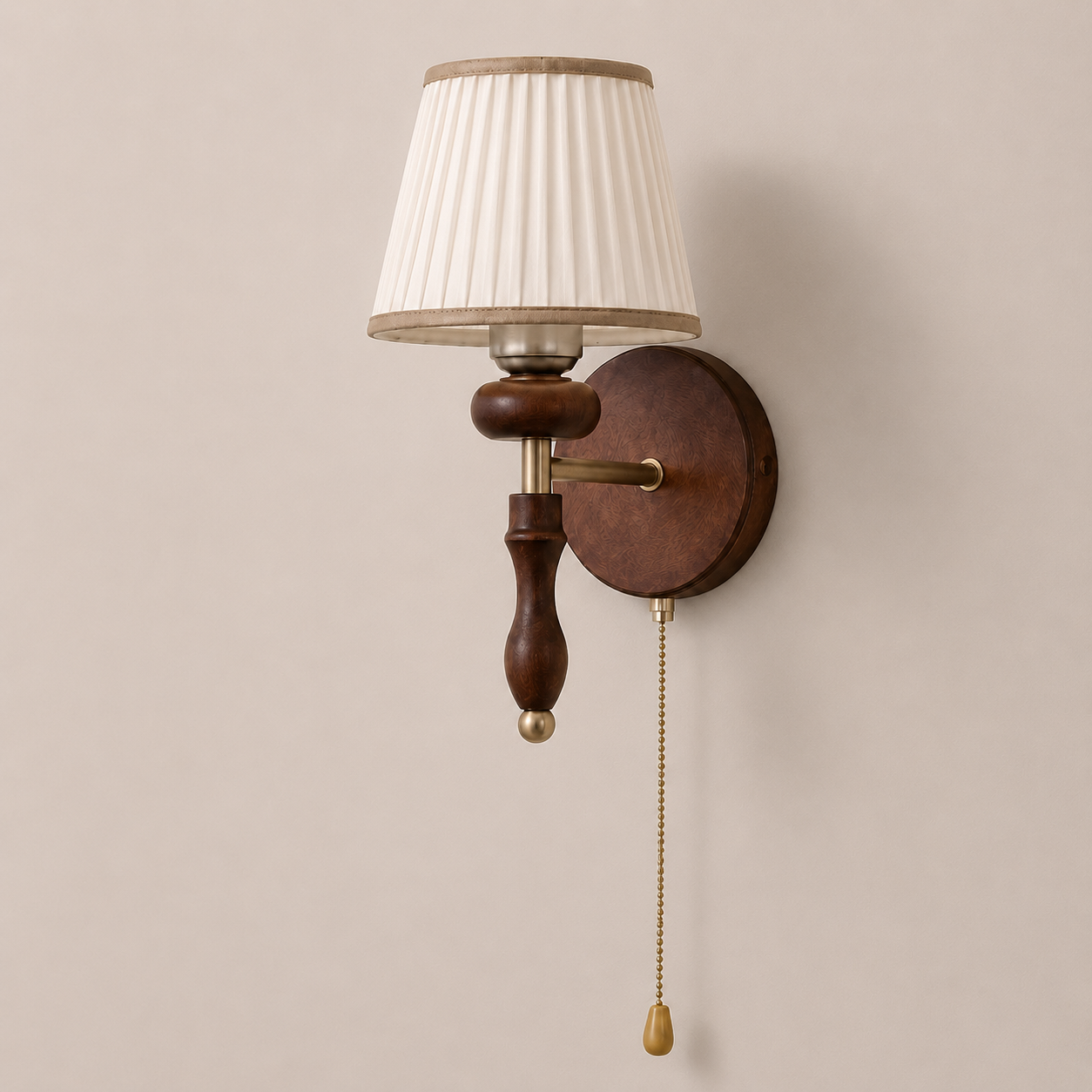 Desmond | Pleated Fabric Wall Sconce