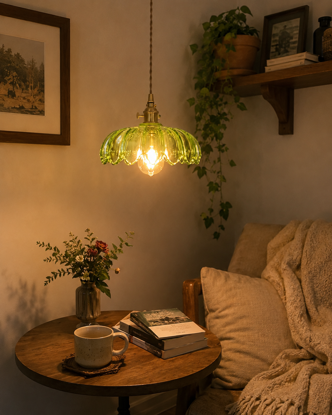 Marguerite | Cafe Glass Pendant