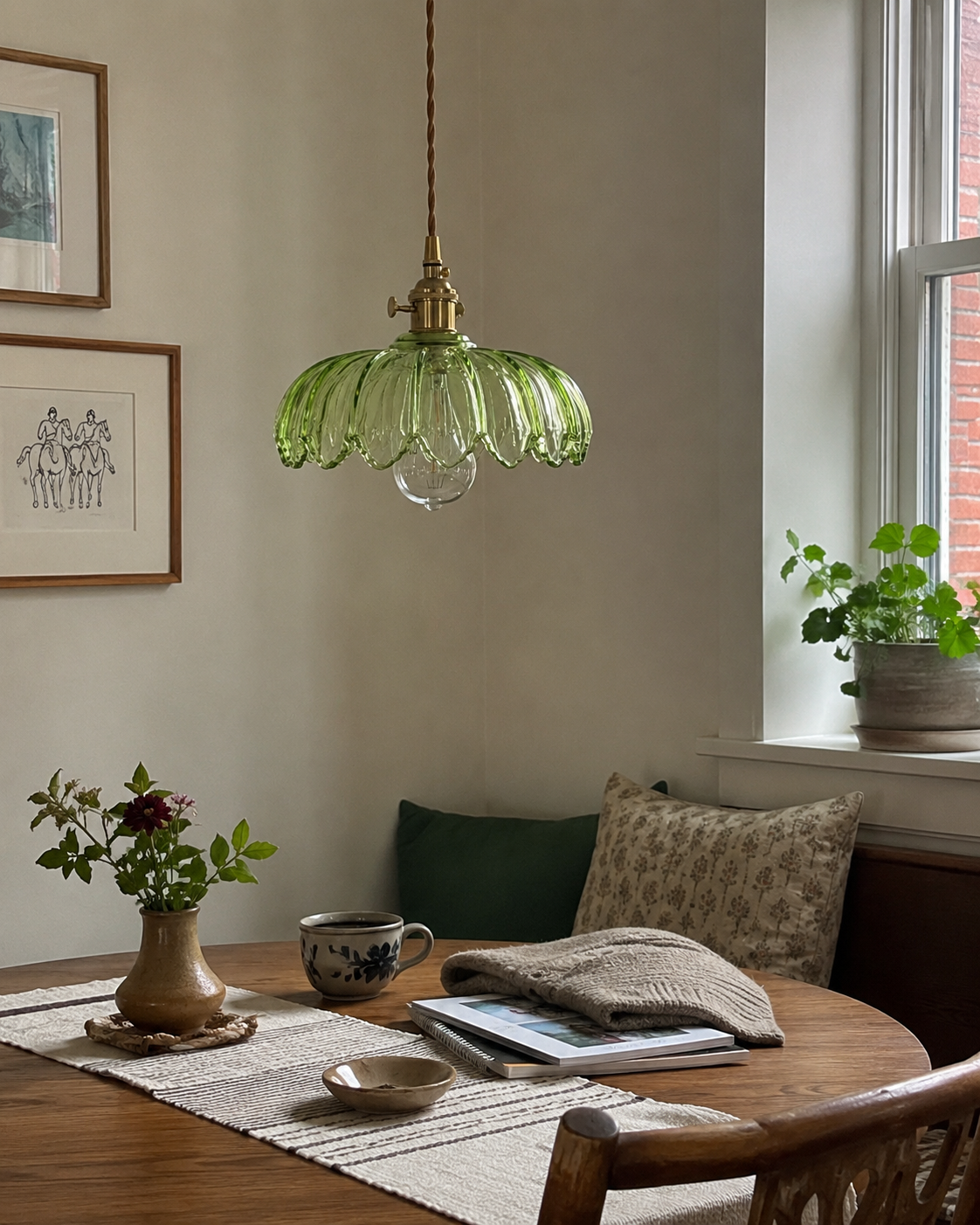 Marguerite | Cafe Glass Pendant