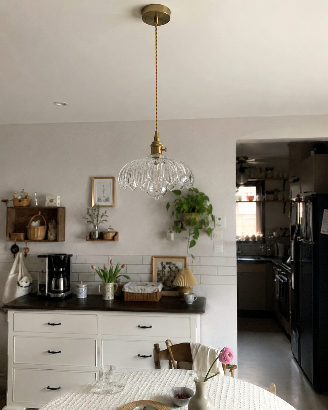 Marguerite | Cafe Glass Pendant