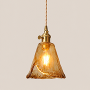 Celestine | Amber Glass Shade Pendant