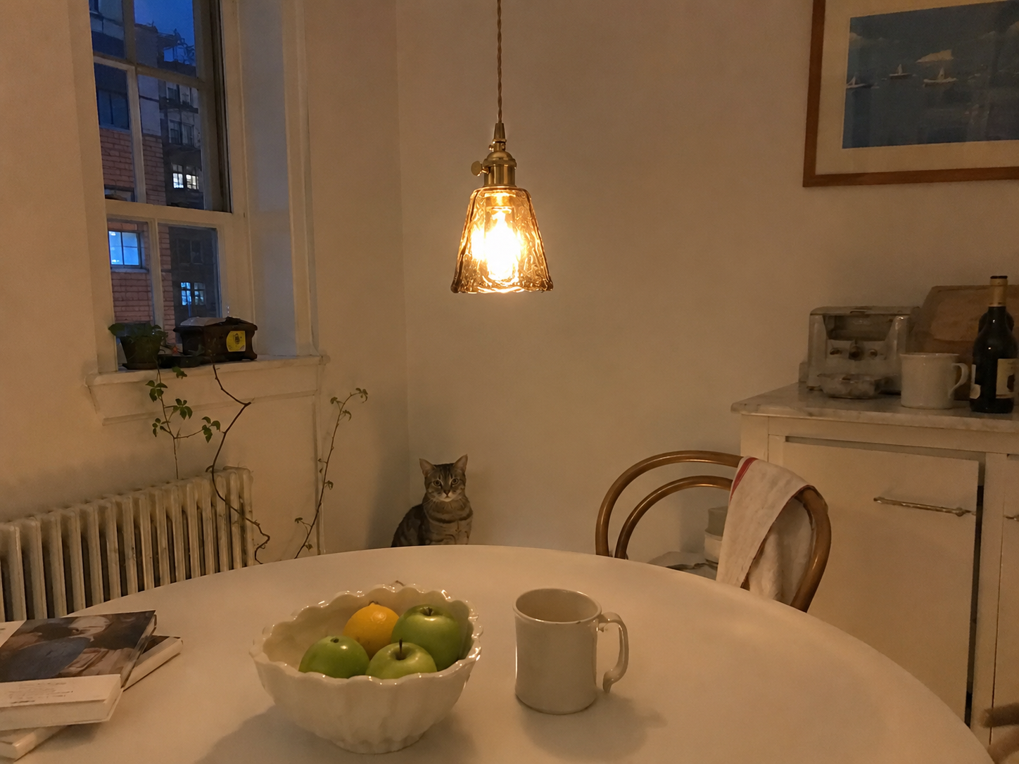 Celestine | Amber Glass Shade Pendant
