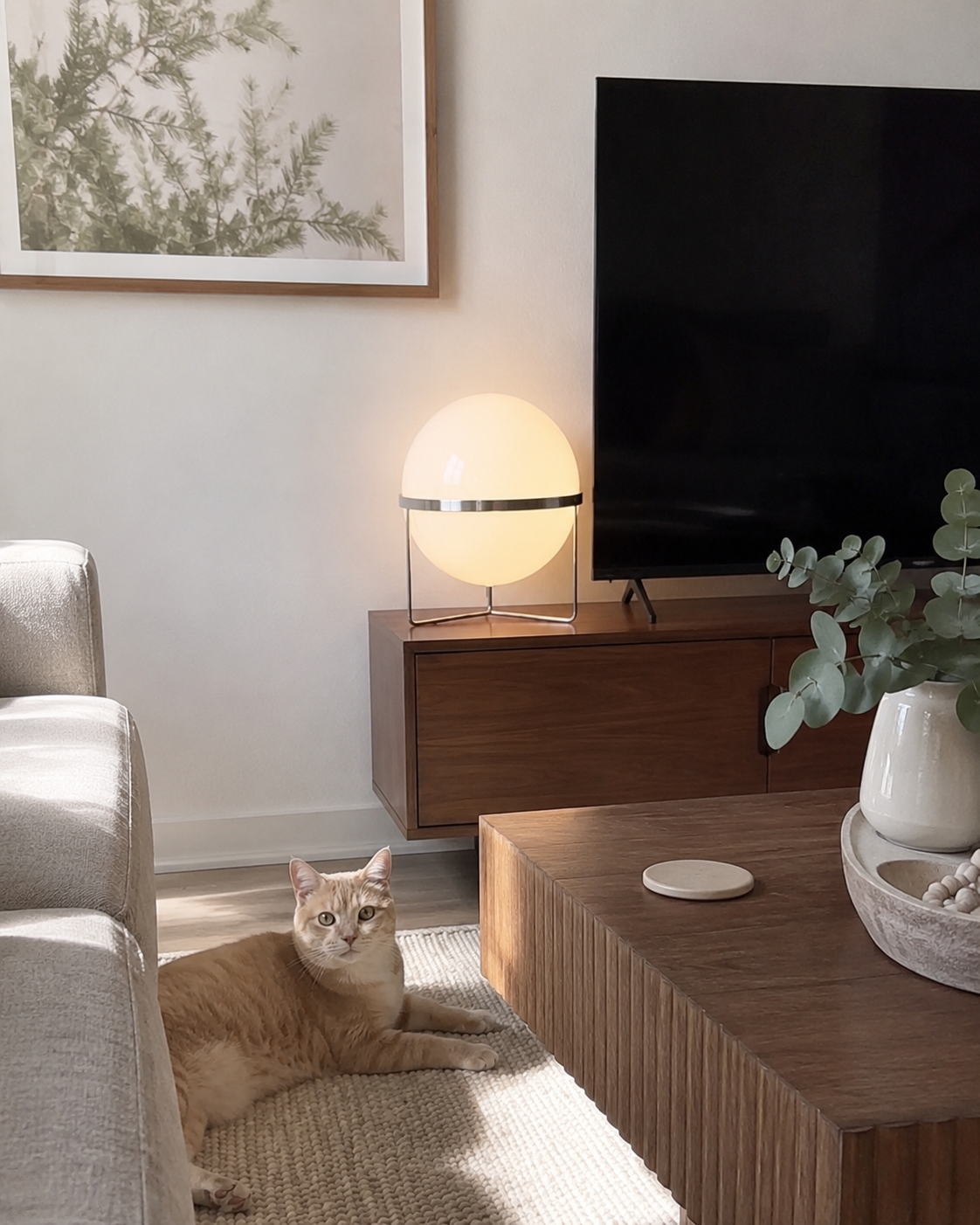 Elias | Bauhaus Acrylic Globe Table Lamp