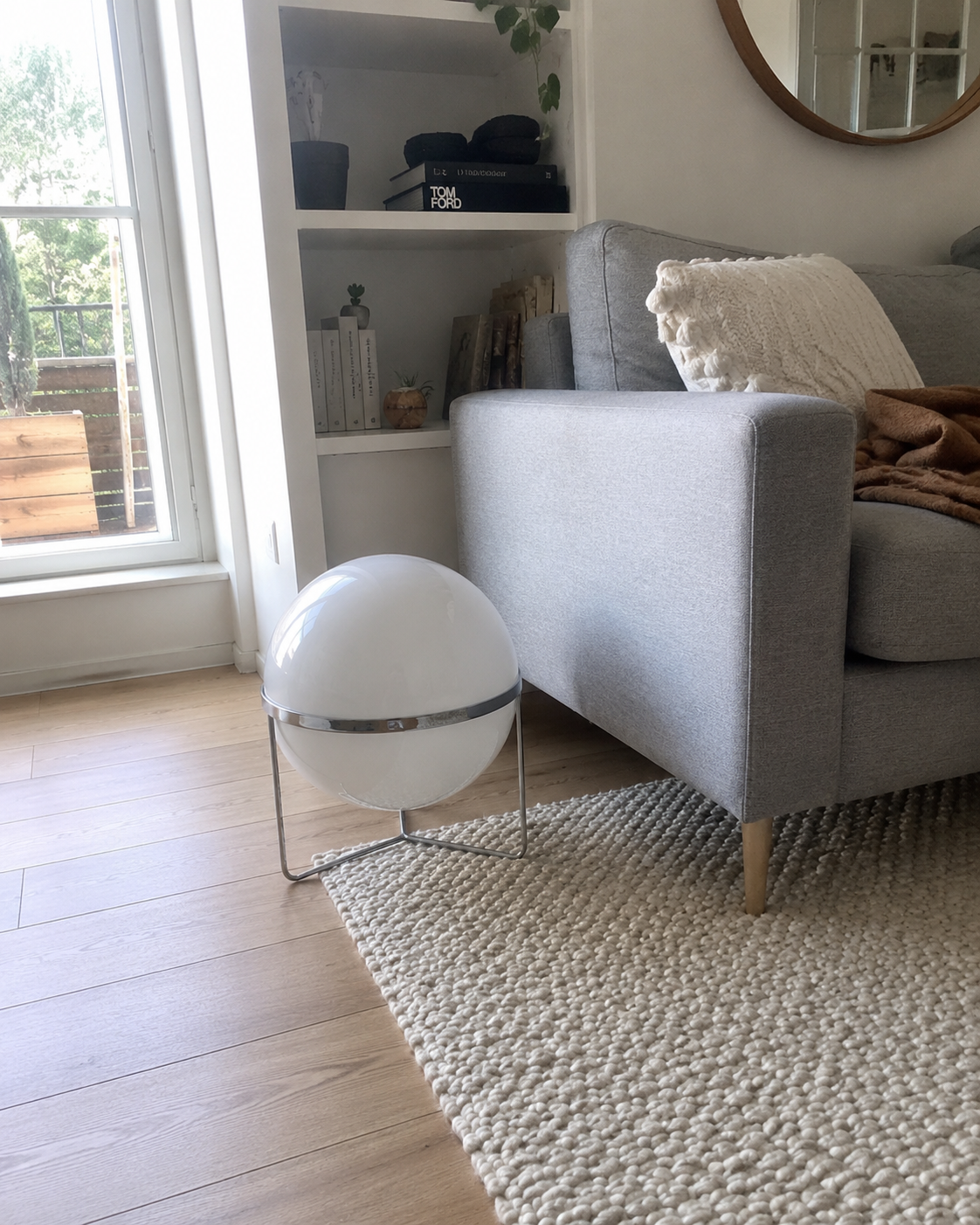 Elias | Bauhaus Acrylic Globe Table Lamp