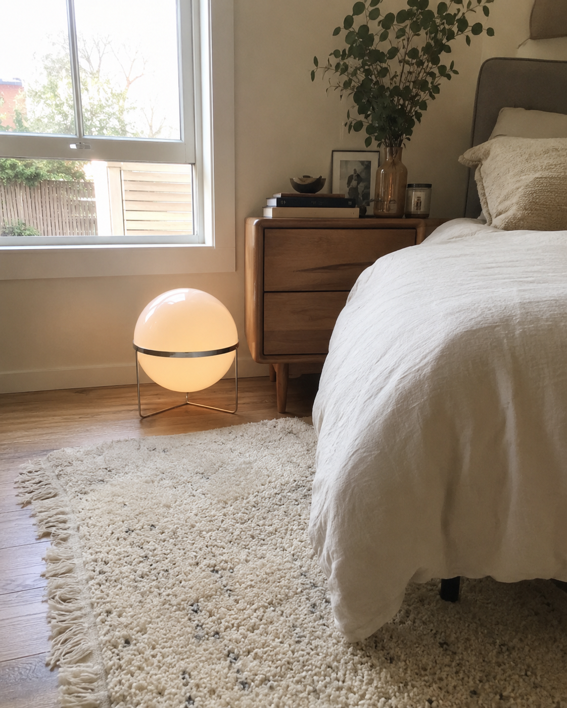 Elias | Bauhaus Acrylic Globe Table Lamp