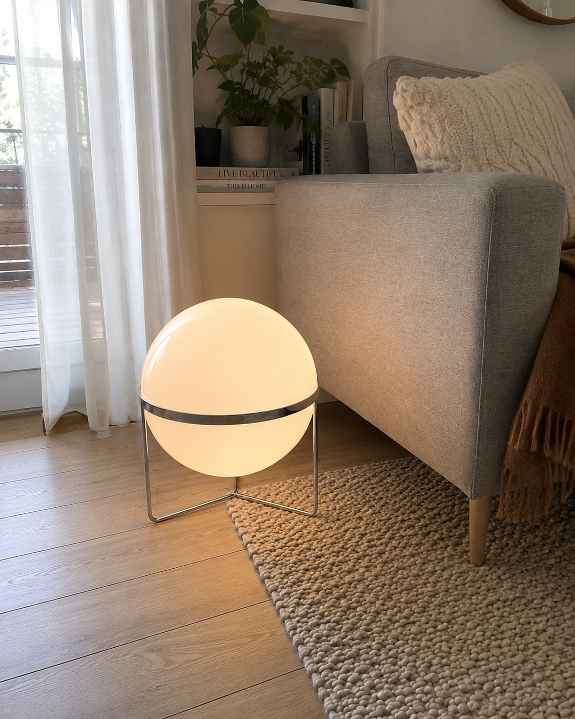 Elias | Bauhaus Acrylic Globe Table Lamp