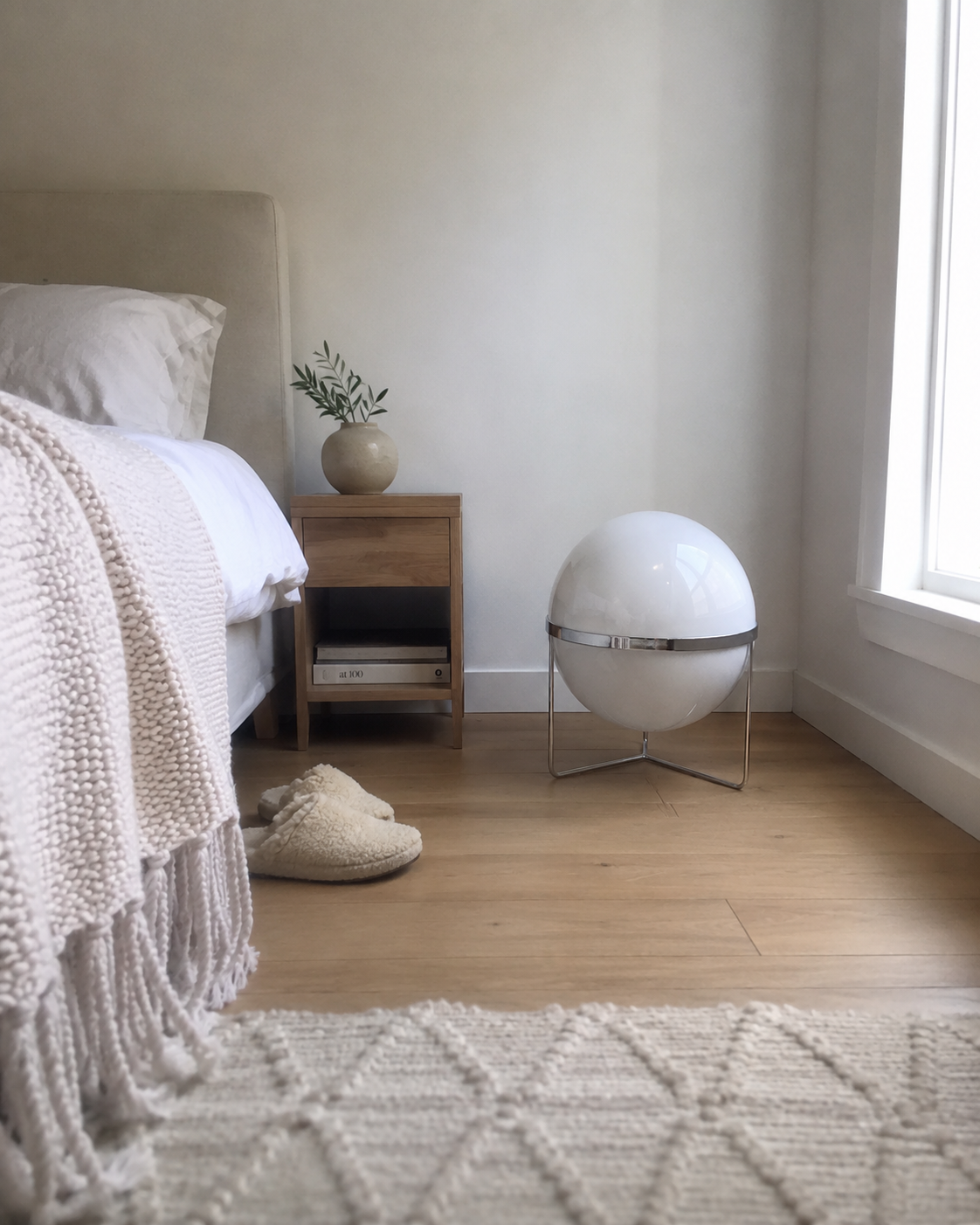 Elias | Bauhaus Acrylic Globe Table Lamp