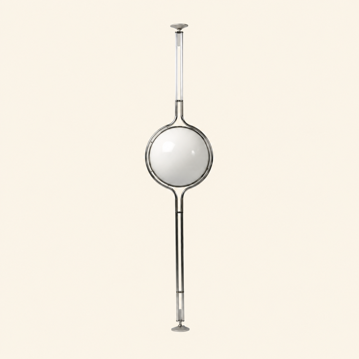 Emeric | Bauhaus Acrylic Globe Arc Floor Lamp