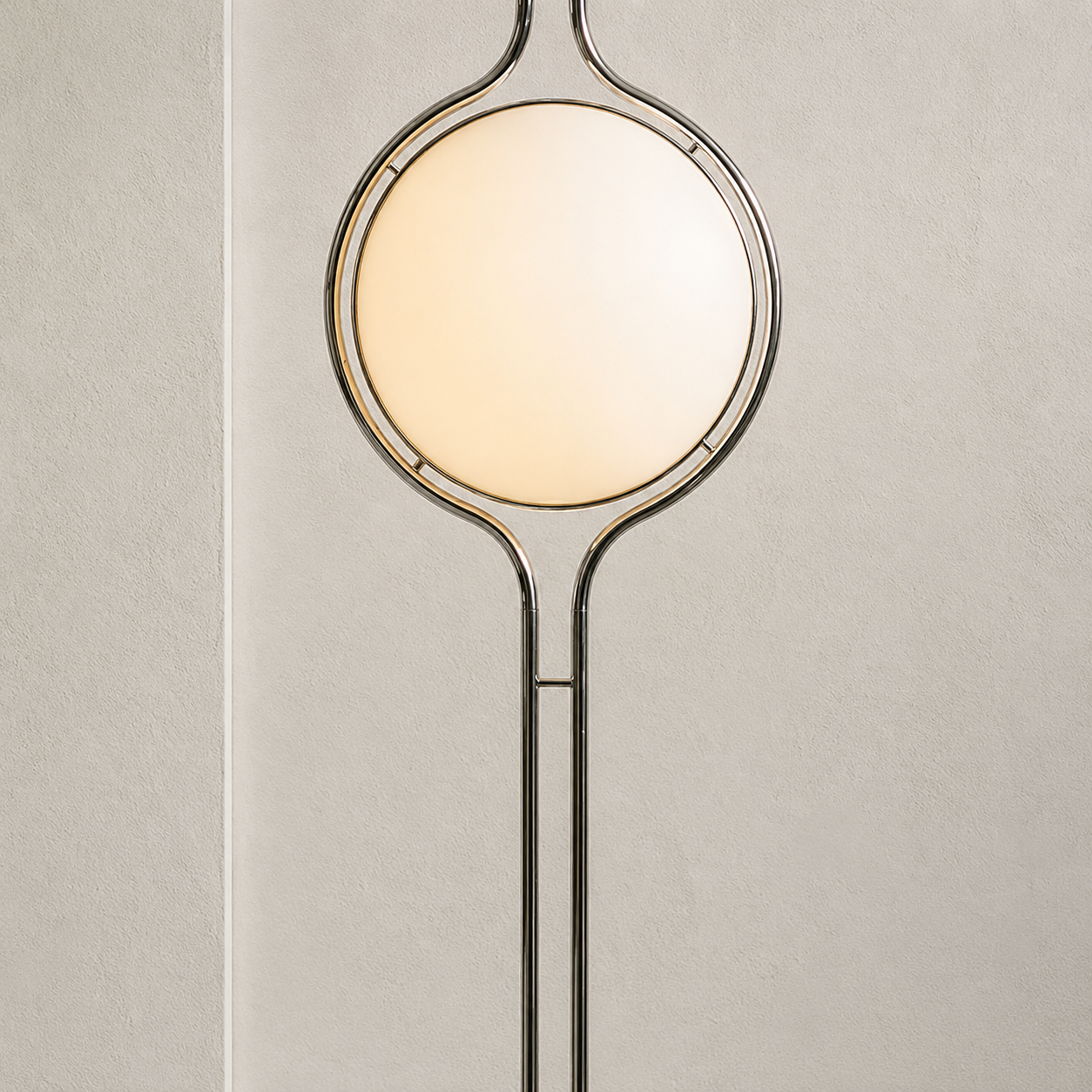 Emeric | Bauhaus Acrylic Globe Arc Floor Lamp