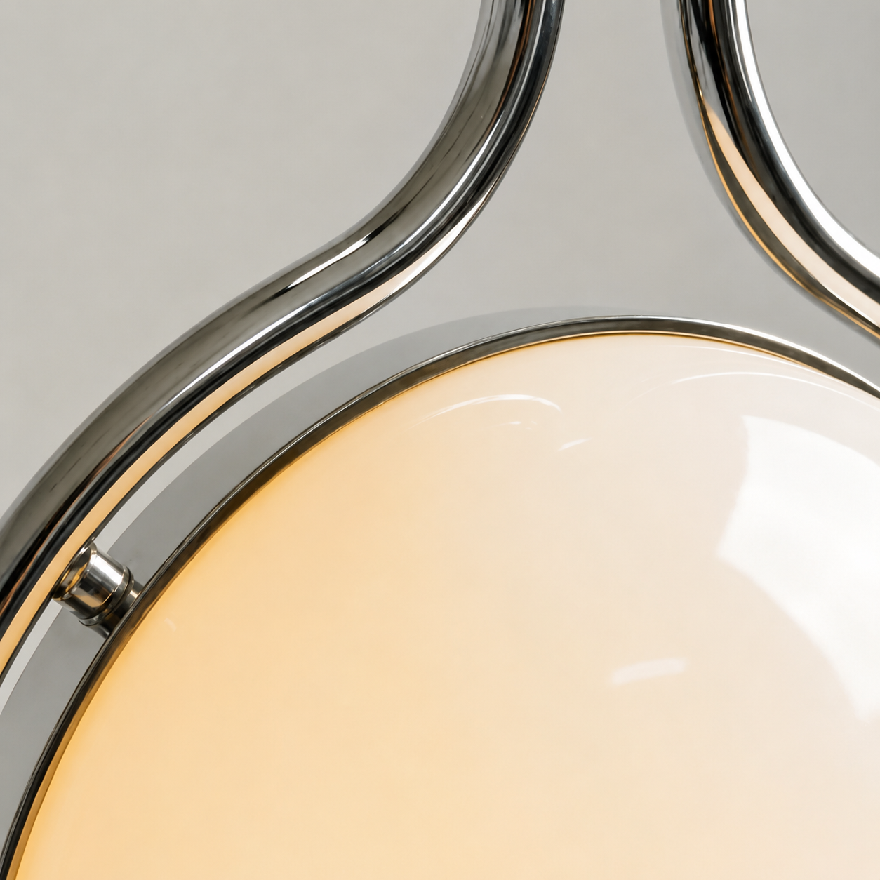 Emeric | Bauhaus Acrylic Globe Arc Floor Lamp