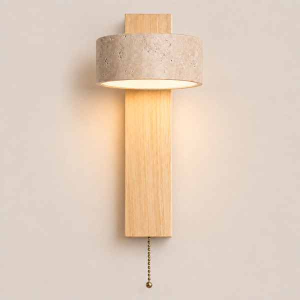 Hugo | Travertine Stone Wall Lamp