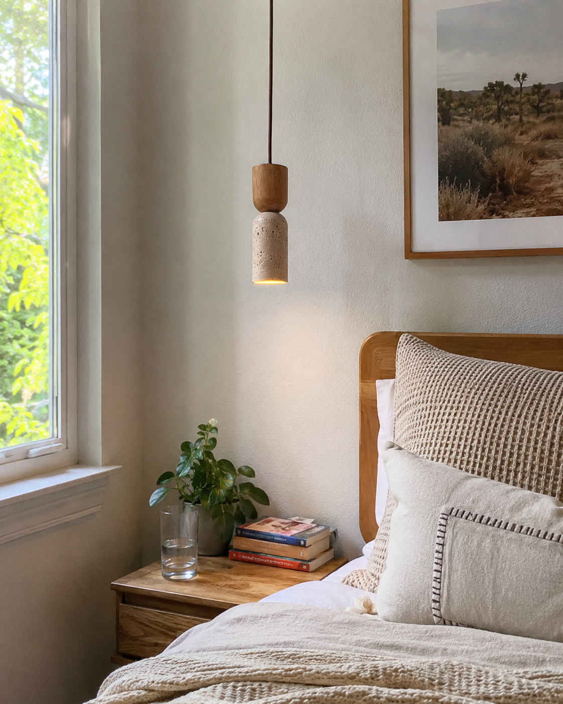 Atlas | Japanese Wabi-Sabi Stone Pendant Light