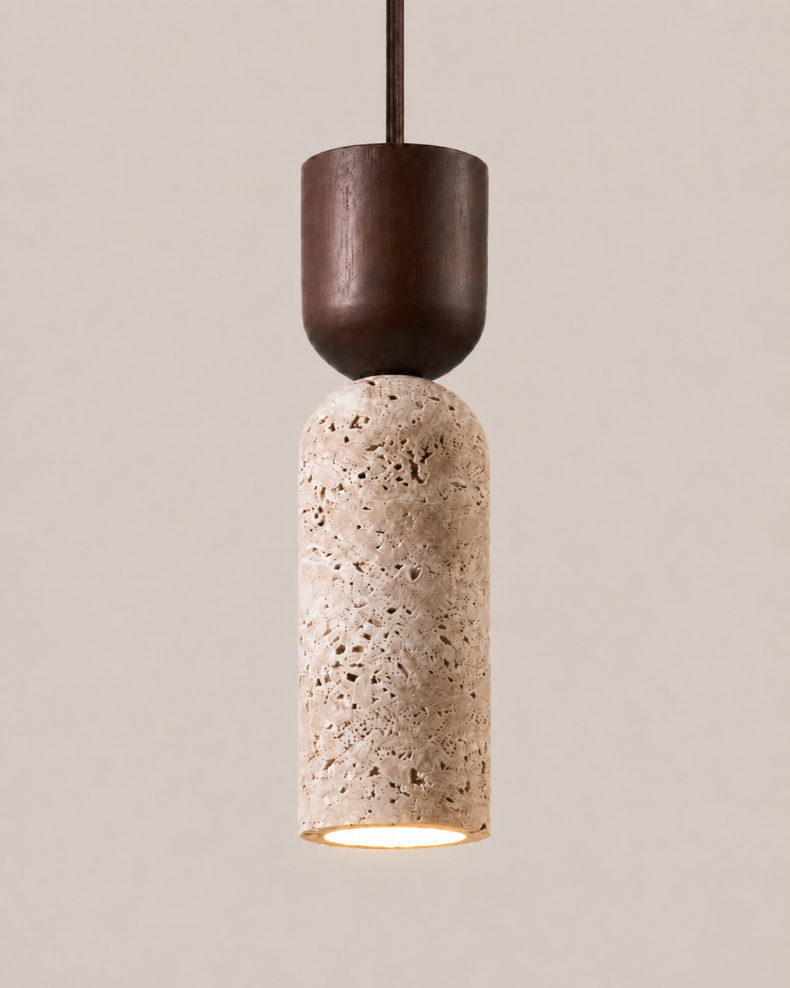 Atlas | Japanese Wabi-Sabi Stone Pendant Light