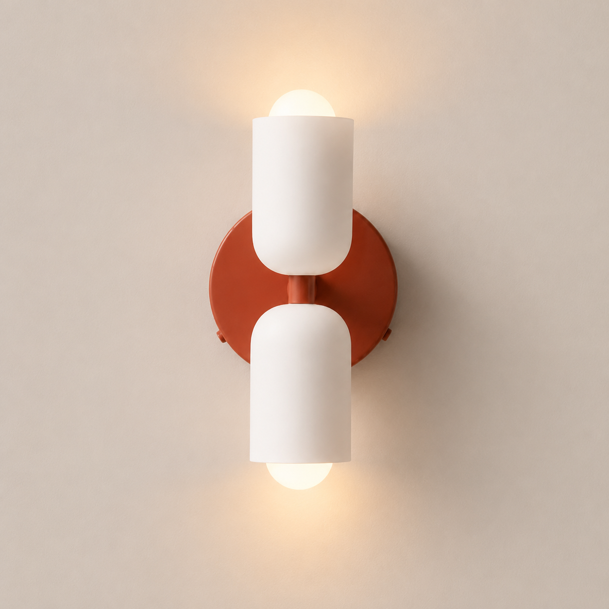 Colette | Modern French Cream Double Glass Wall Sconce