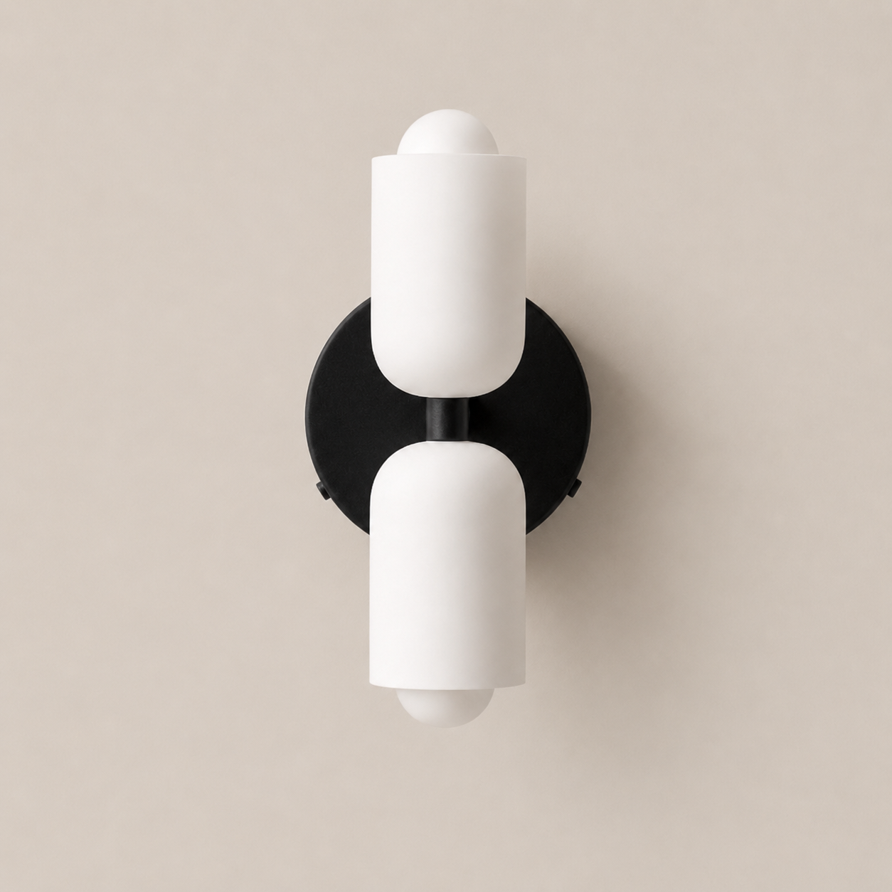 Colette | Modern French Cream Double Glass Wall Sconce